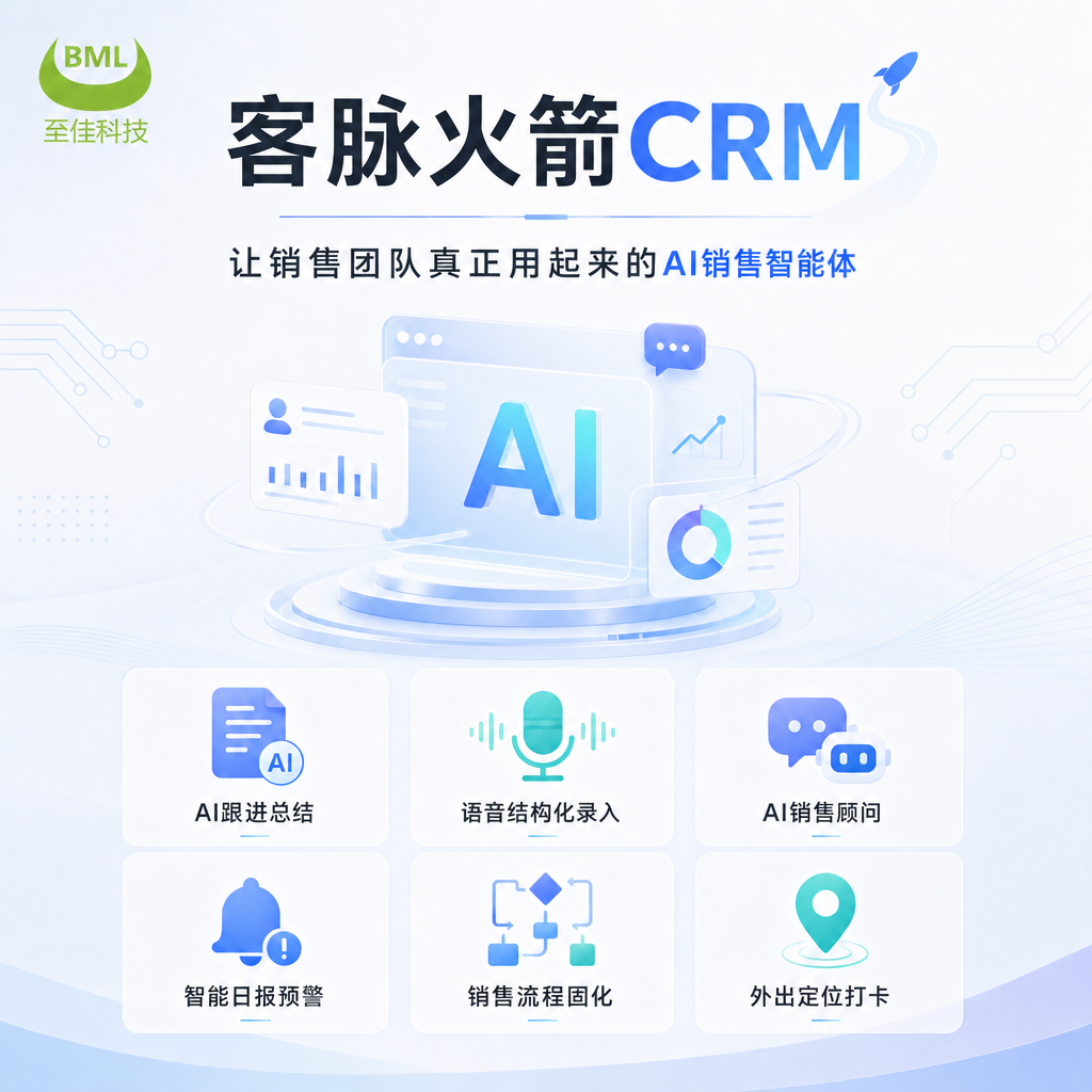 客脉火箭CRM |让销售团队真正用起来的AI销售智能体