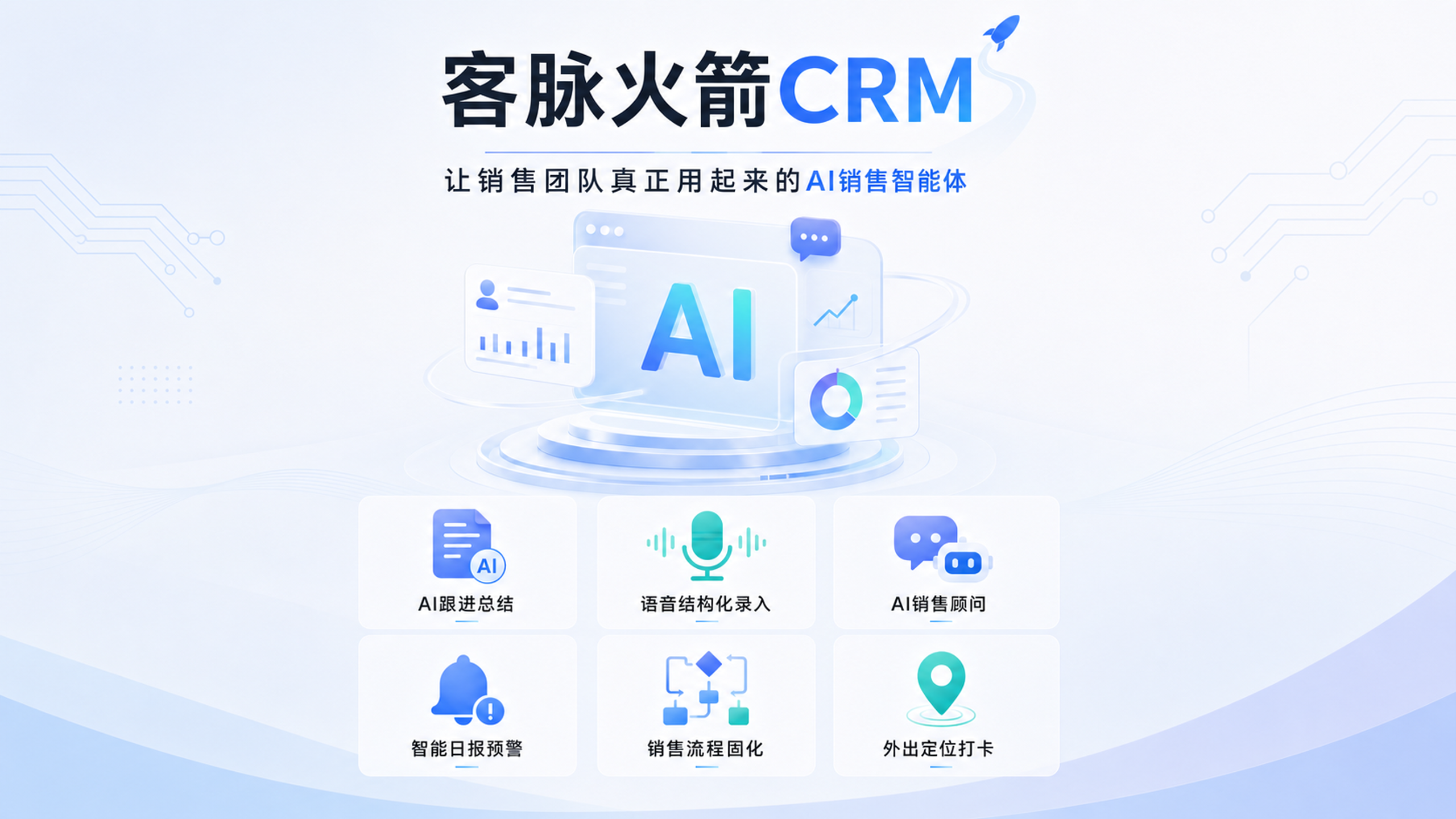 客脉火箭CRM |让销售团队真正用起来的AI销售智能体